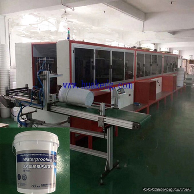 4 Colors Screen Printing Machine on Buckets