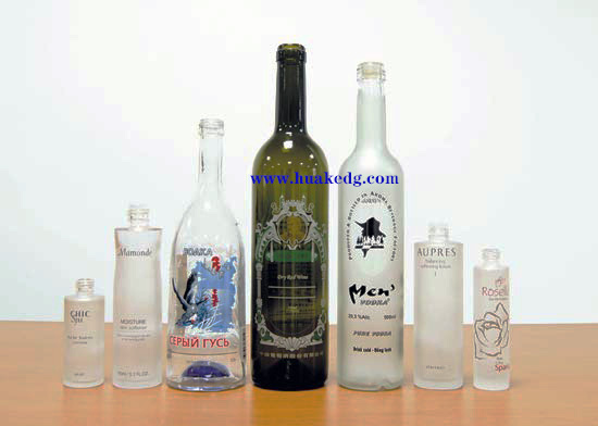 Automatic UV Silk Screen Printing Machine on Glass Wine Bottles