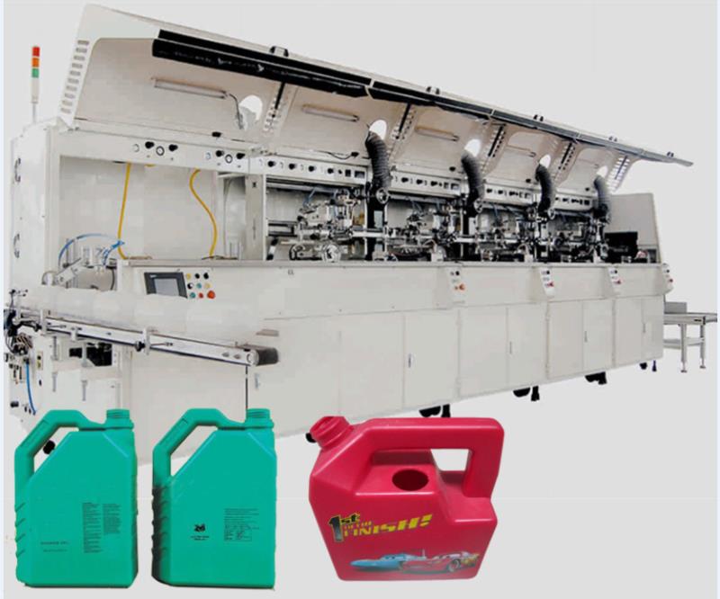 Automatic UV Screen Printing Machine On Plastic Bucket